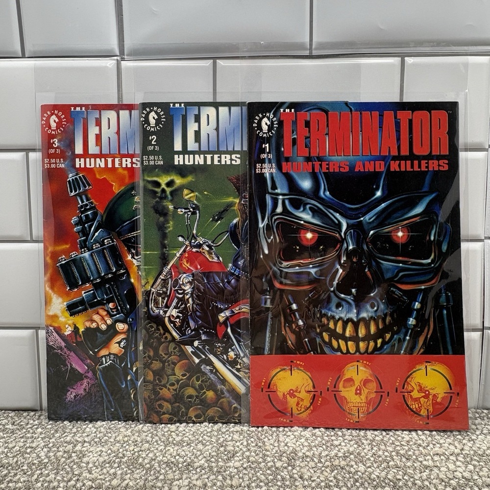 Terminator‎ Dark Horse Comics Hunters And Killers 1-3 Comic Book Series VTG